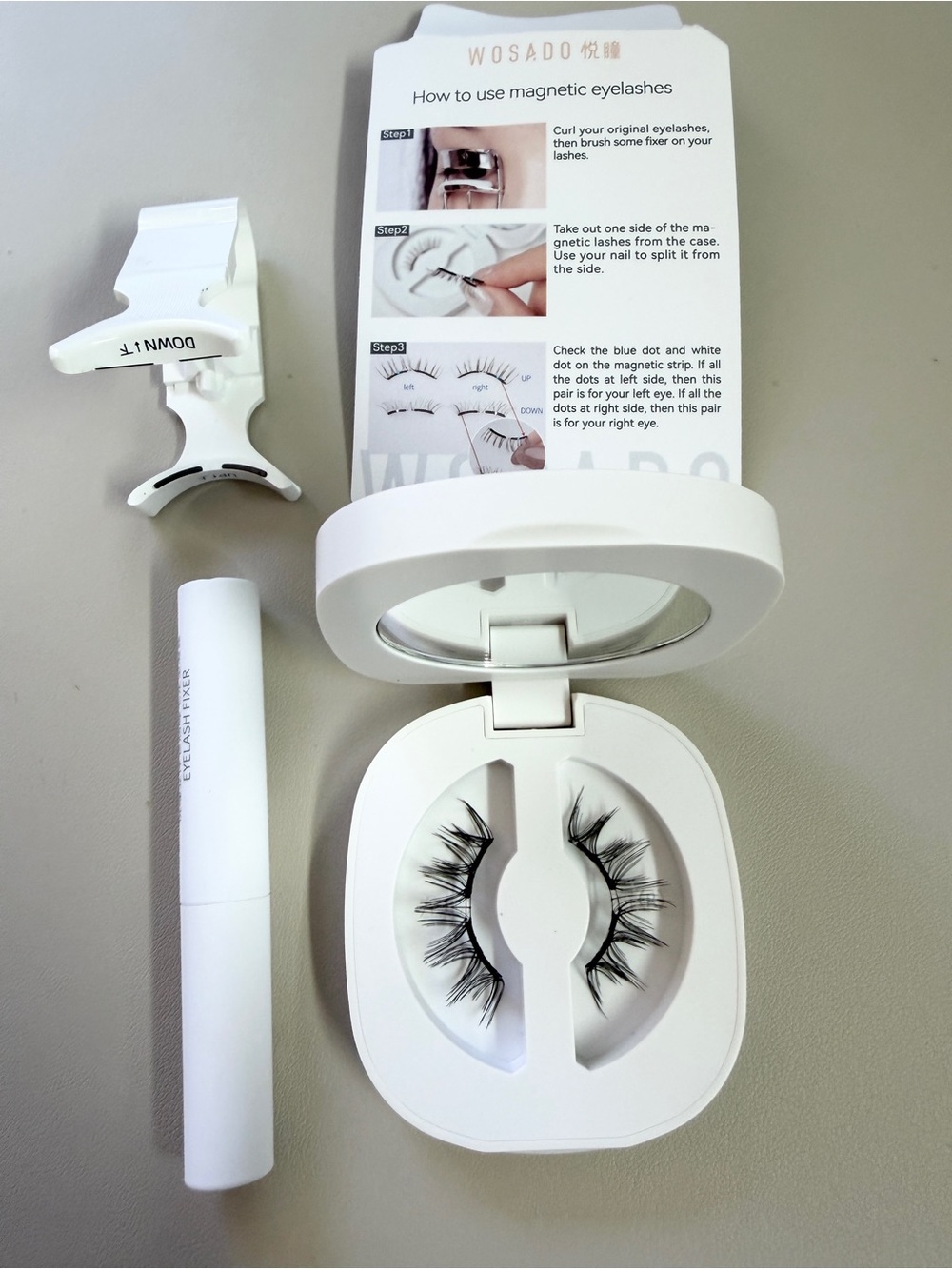 Wosado Magnetic False Eyelashes Set - Black
